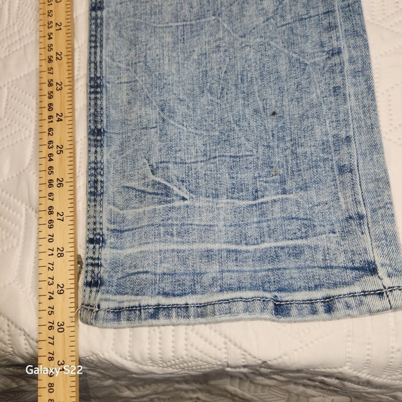 BKE Jake Jeans Men Light Wash Distressed Relaxed Denim straight leg style 30x30 - Picture 10 of 13